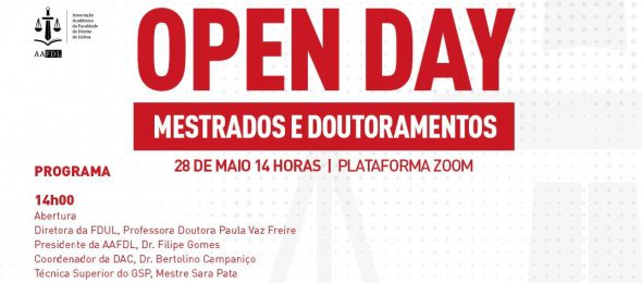 Open Day Mestrados e Doutoramentos 2020
